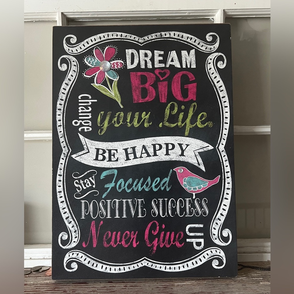 Positive Vibes Sign in Black